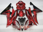 Kit de carénage injecté pour YZF-R6 08-16 - Rouge, Noir - Style d'origine #OYO87905945