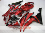 Kit de carénage injecté pour YZF-R6 08-16 - Rouge, Noir - Style d'origine #OYO87905945