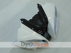 Kit de carénage injecté pour YZF-R6 08-16 - Blanc, Argent - Style d'origine #OYO87905946