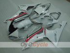 Kit de carénage injecté pour YZF-R6 08-16 - Blanc, Argent - Style d'origine #OYO87905946