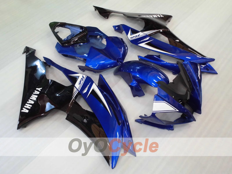 Kit de carénage injecté pour YZF-R6 08-16 - Bleu, Noir - Style d'origine #OYO87905947