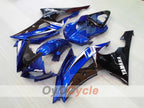 Kit de carénage injecté pour YZF-R6 08-16 - Bleu, Noir - Style d'origine #OYO87905947