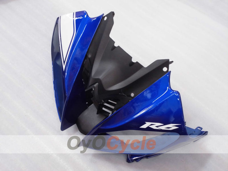 Kit de carénage injecté pour YZF-R6 08-16 - Bleu, Noir - Style d'origine #OYO87905947