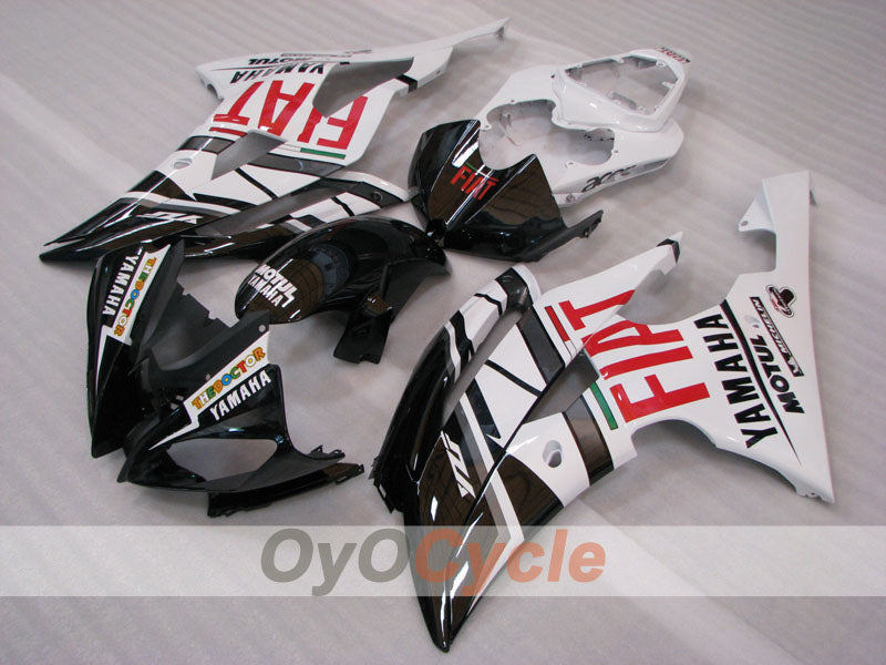 Kit de carénage injecté pour YZF-R6 08-16 - Blanc, Noir - FIAT #OYO87905948 Image secondaire du produit