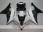 Kit de carénage injecté pour YZF-R6 08-16 - Blanc, Noir, Mat - Style d'origine #OYO87905949