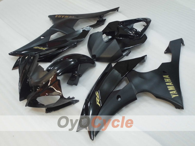 Kit de carénage injecté pour YZF-R6 08-16 - Noir - Style d'origine #OYO87905950