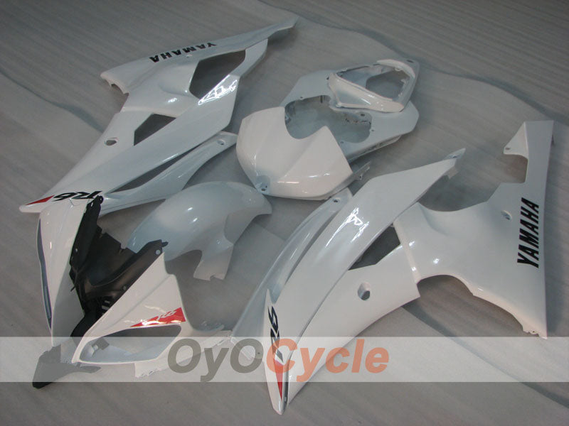 Kit de carénage injecté pour YZF-R6 08-16 - Blanc - Style d'origine #OYO87905952