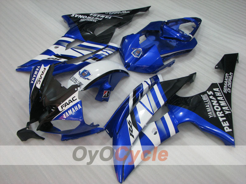 Kit de carénage injecté pour YZF-R6 08-16 - Bleu, Blanc, Noir - PETRONAS #OYO87905953