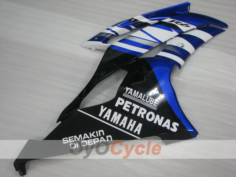 Kit de carénage injecté pour YZF-R6 08-16 - Bleu, Blanc, Noir - PETRONAS #OYO87905953