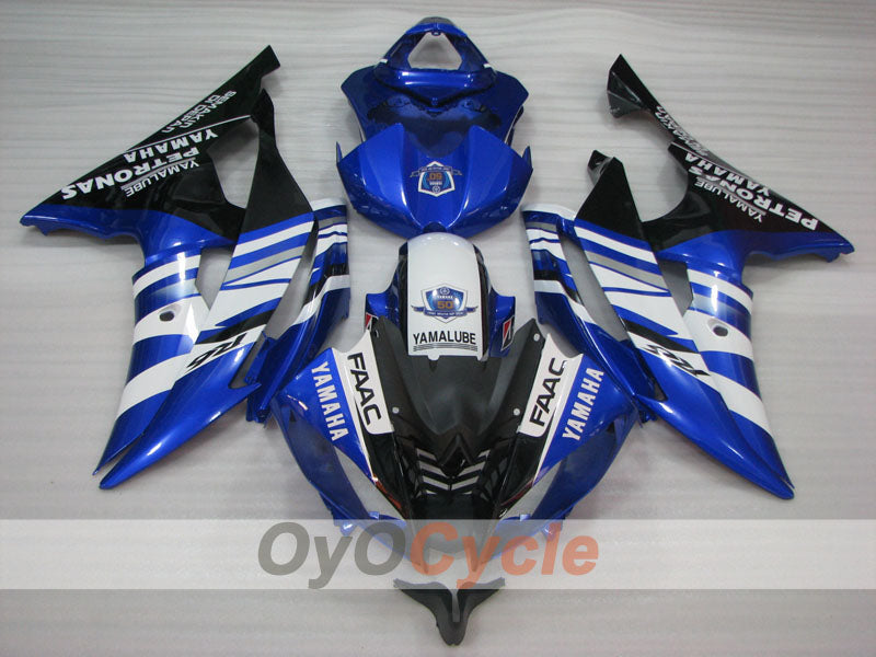 Kit de carénage injecté pour YZF-R6 08-16 - Bleu, Blanc, Noir - PETRONAS #OYO87905953