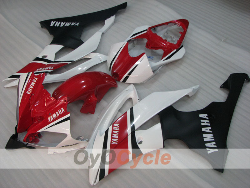 Kit de carénage à injection pour YZF-R6 08-16 - Rouge, Blanc, Noir - Style d'origine #OYO87905955