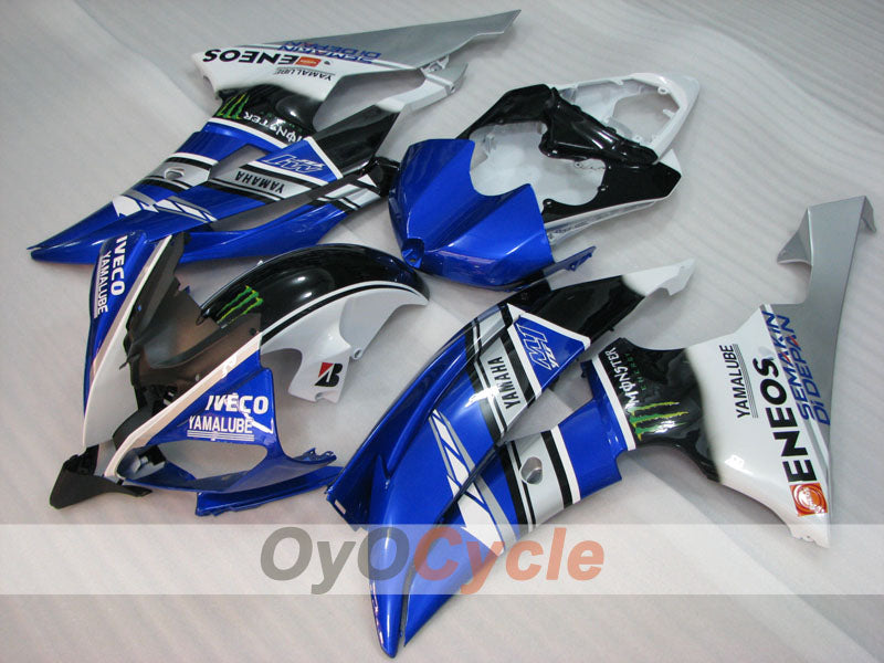 Kit de carénage à injection pour YZF-R6 08-16 - Bleu, Blanc, Noir - Monster #OYO87905957