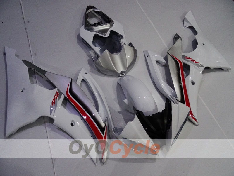Kit de carénage à injection pour YZF-R6 08-16 - Blanc, Argent - Style d'origine #OYO87905959