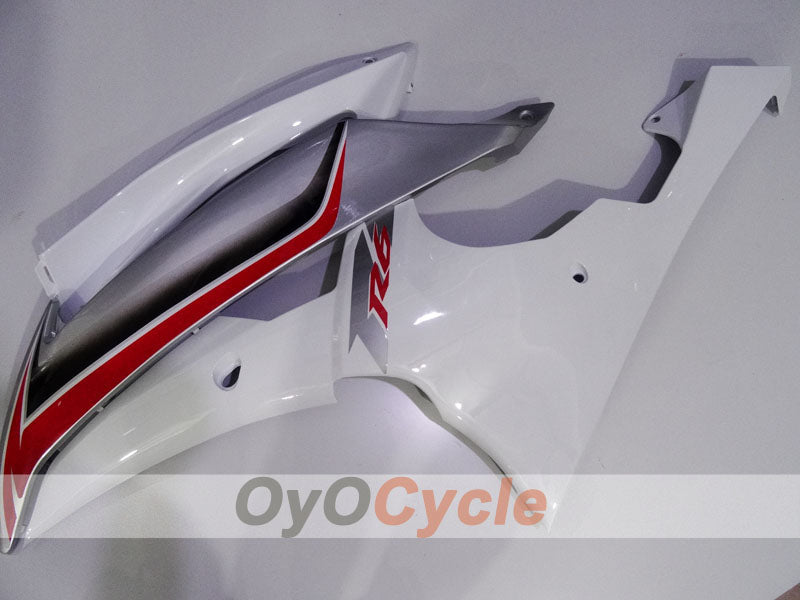 Kit de carénage à injection pour YZF-R6 08-16 - Blanc, Argent - Style d'origine #OYO87905959