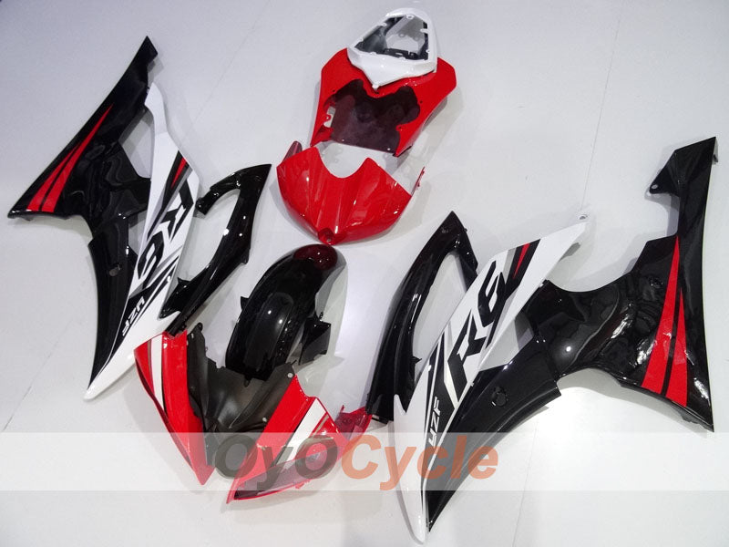 Kit de carénage à injection pour YZF-R6 08-16 - Rouge, Blanc, Noir - Style d'origine #OYO87905964