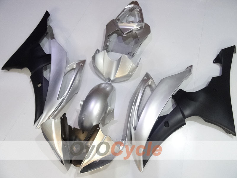 Kit de carénage à injection pour YZF-R6 08-16 - Noir, Argent - Style d'origine #OYO87905965