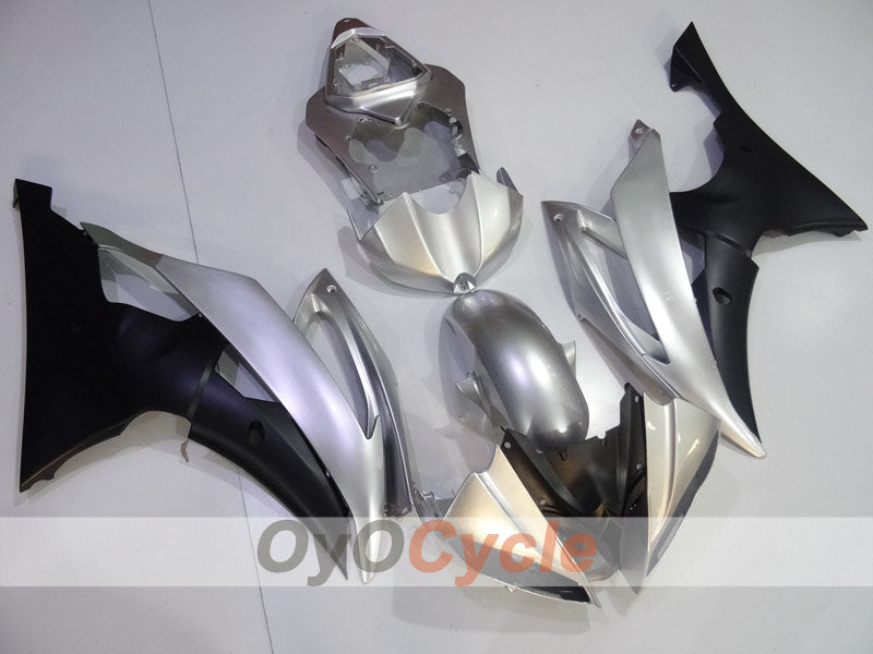 Kit de carénage à injection pour YZF-R6 08-16 - Noir, Argent - Style d'origine #OYO87905965