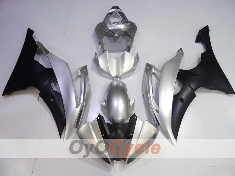 Kit de carénage à injection pour YZF-R6 08-16 - Noir, Argent - Style d'origine #OYO87905965