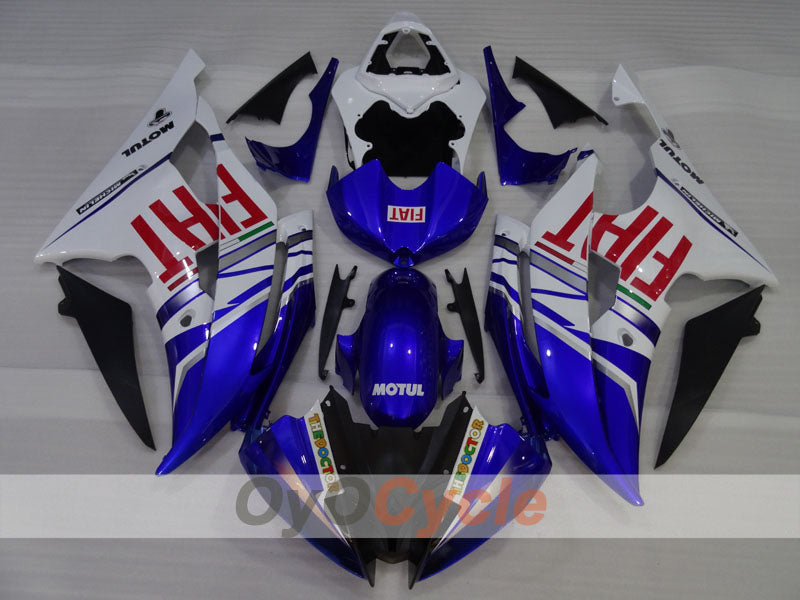 Kit de carénages à injection pour YZF-R6 08-16 - Bleu, Blanc - FIAT #OYO87905967