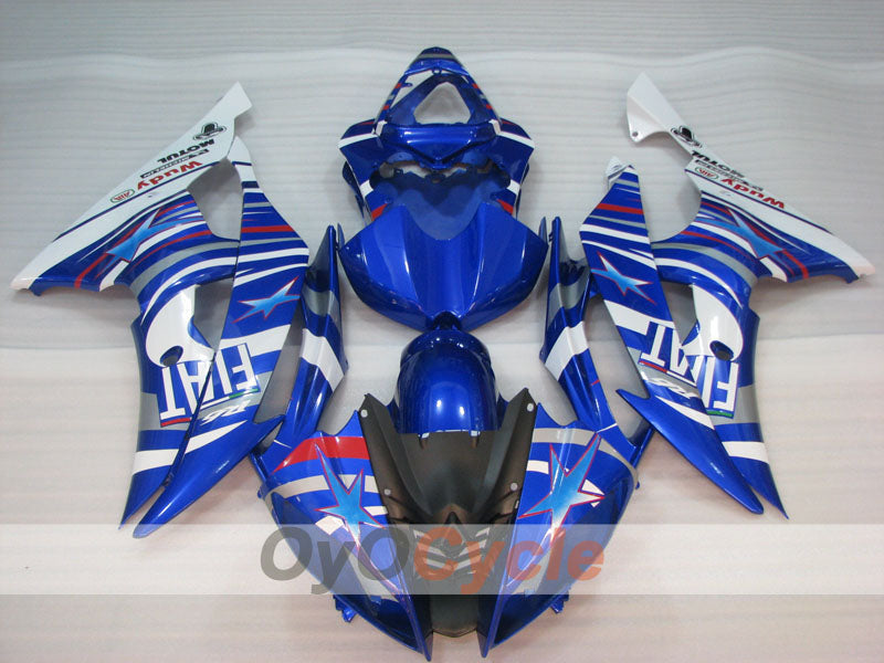 Kit de carénages à injection pour YZF-R6 08-16 - Bleu, Blanc - FIAT #OYO87905968