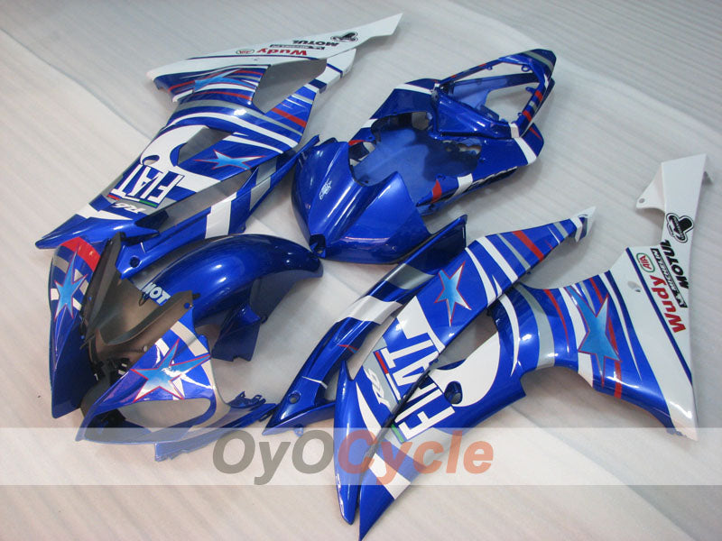 Kit de carénages à injection pour YZF-R6 08-16 - Bleu, Blanc - FIAT #OYO87905968