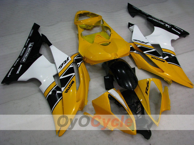 Kit de carénages à injection pour YZF-R6 08-16 - Jaune, Noir - Style usine #OYO87905969