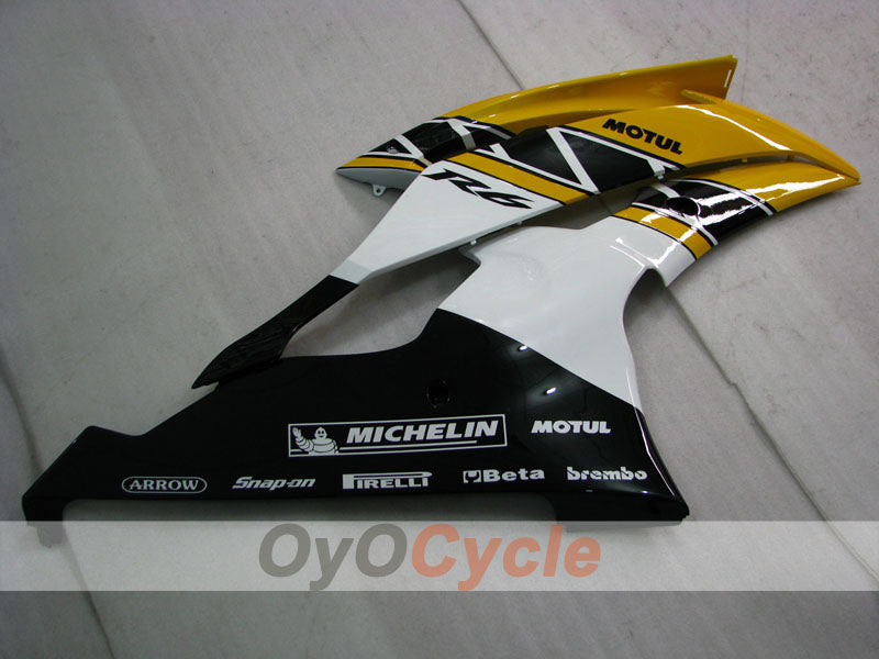 Kit de carénages à injection pour YZF-R6 08-16 - Jaune, Noir - Style usine #OYO87905969