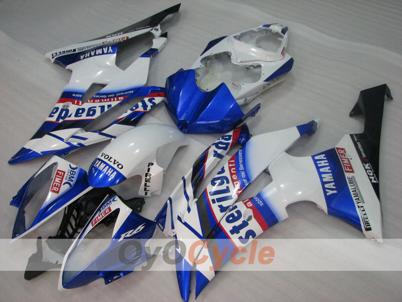 Kit de carénages à injection pour YZF-R6 08-16 - Bleu, Blanc - Sterilgarda #OYO87905972