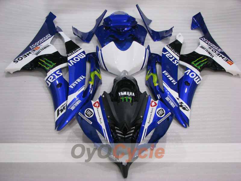 Kit de carénages à injection pour YZF-R6 08-16 - Bleu, Blanc - Movistar #OYO87905973 Image secondaire du produit