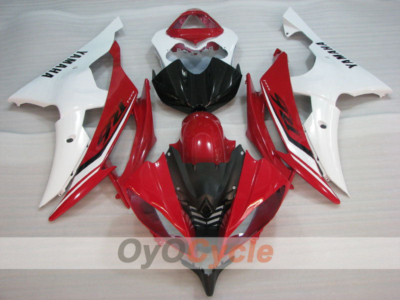 Kit de carénages à injection pour YZF-R6 08-16 - Rouge, Blanc - Style usine #OYO87905974