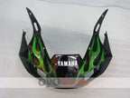 Kit de carénages à injection pour YZF-R6 98-02 - Vert, Noir - Flamme #OYO87905977