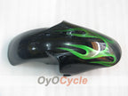 Kit de carénages à injection pour YZF-R6 98-02 - Vert, Noir - Flamme #OYO87905977