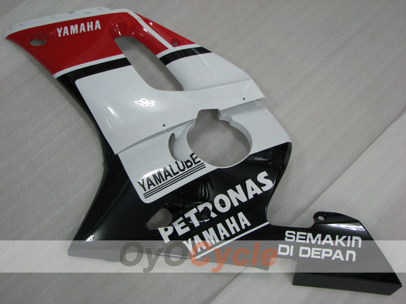 Kit de carénages à injection pour YZF-R6 98-02 - Rouge, Blanc, Noir - PETRONAS #OYO87905979