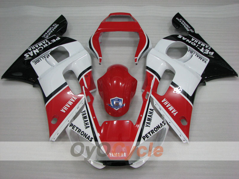 Kit de carénages à injection pour YZF-R6 98-02 - Rouge, Blanc, Noir - PETRONAS #OYO87905979