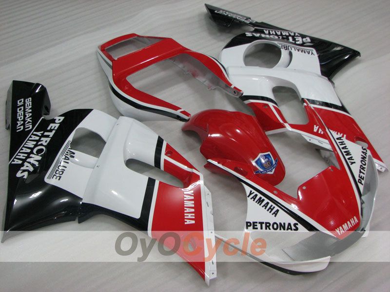 Kit de carénages à injection pour YZF-R6 98-02 - Rouge, Blanc, Noir - PETRONAS #OYO87905979