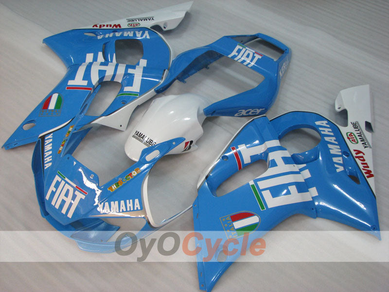 Kit de carénage à injection pour YZF-R6 98-02 - Bleu, Blanc - FIAT #OYO87905980