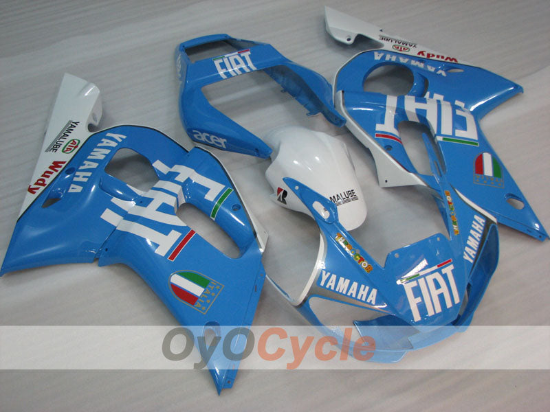 Kit de carénage à injection pour YZF-R6 98-02 - Bleu, Blanc - FIAT #OYO87905980
