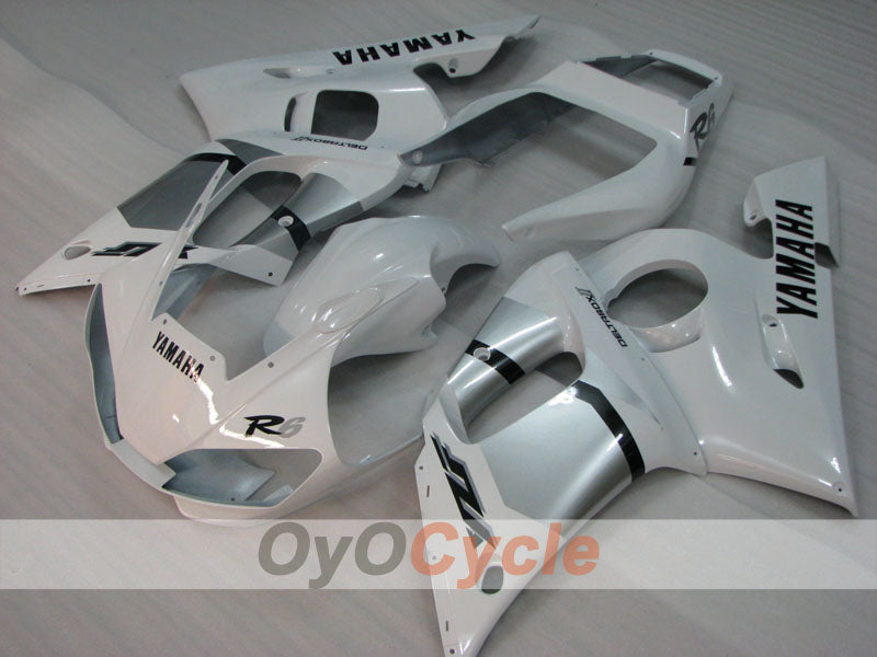Kit de carénage à injection pour YZF-R6 98-02 - Blanc - Style d'origine #OYO87905982
