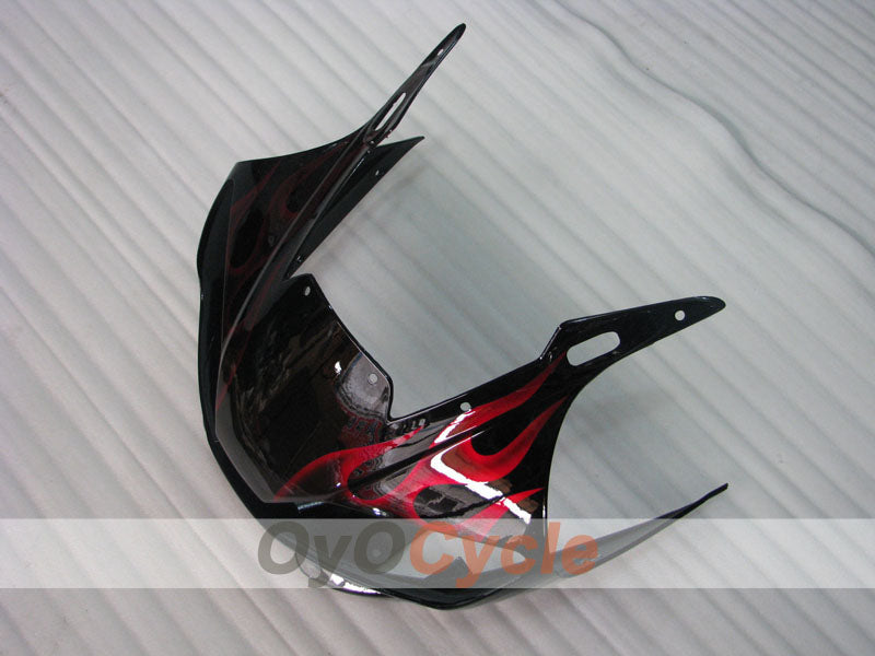 Kit de carénage à injection pour YZF-R6 98-02 - Rouge, Noir - Flammes #OYO87905987