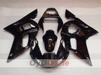 Kit de carénage à injection pour YZF-R6 98-02 - Noir - Sans autocollant / décalque, style d'origine #OYO87905988