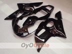 Kit de carénage à injection pour YZF-R6 98-02 - Noir - Sans autocollant / décalque, style d'origine #OYO87905988