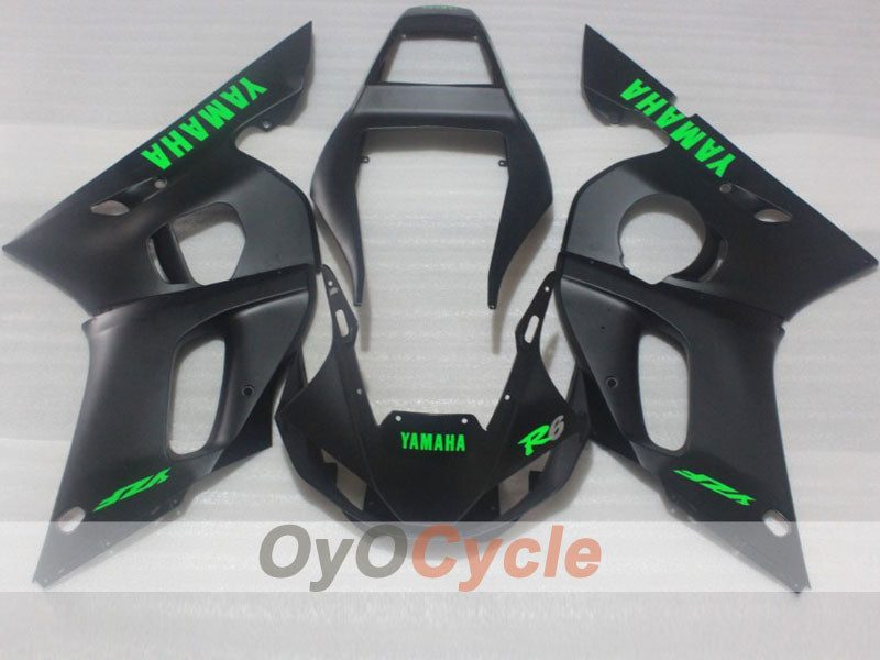 Kit de carénage à injection pour YZF-R6 98-02 - Noir mat - Style d'origine #OYO87905990