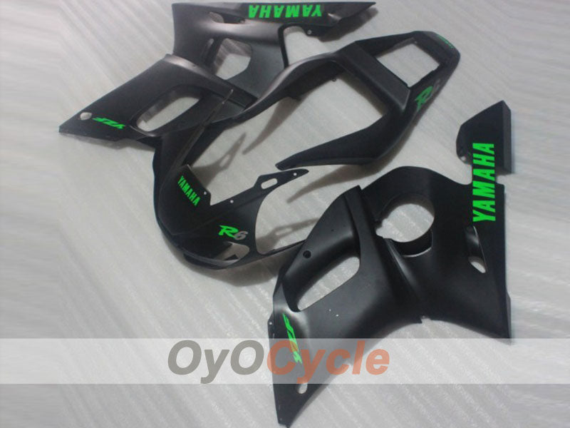 Kit de carénage à injection pour YZF-R6 98-02 - Noir mat - Style d'origine #OYO87905990