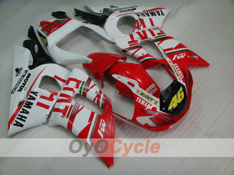 Kit de carénage injecté pour YZF-R6 98-02 - Rouge, blanc - FIAT #OYO87905993 Image principale du produit