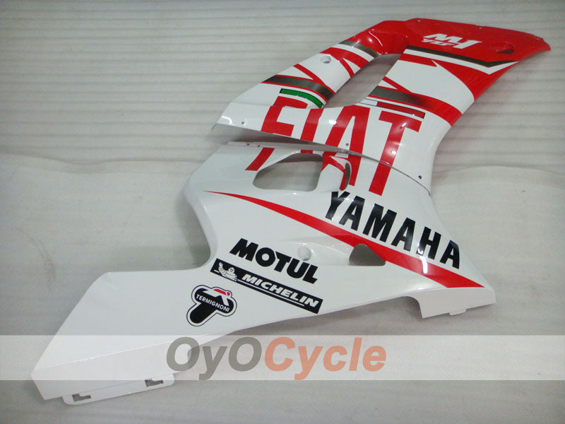 Kit de carénage injecté pour YZF-R6 98-02 - Rouge, blanc - FIAT #OYO87905993