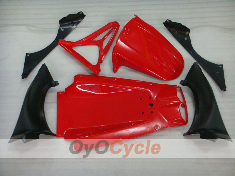 Kit de carénage injecté pour YZF-R6 98-02 - Rouge, blanc - FIAT #OYO87905993