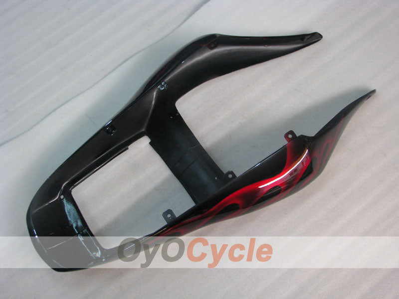 Kit de carénage injecté pour YZF-R6 98-02 - Rouge, noir - Flamme #OYO87905995