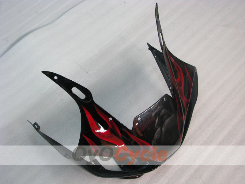 Kit de carénage injecté pour YZF-R6 98-02 - Rouge, noir - Flamme #OYO87905995