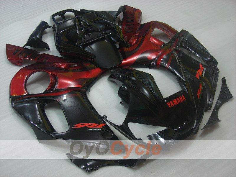 Kit de carénage injecté pour YZF-R6 98-02 - Rouge, noir - Style d'usine #OYO87905996 Image principale du produit