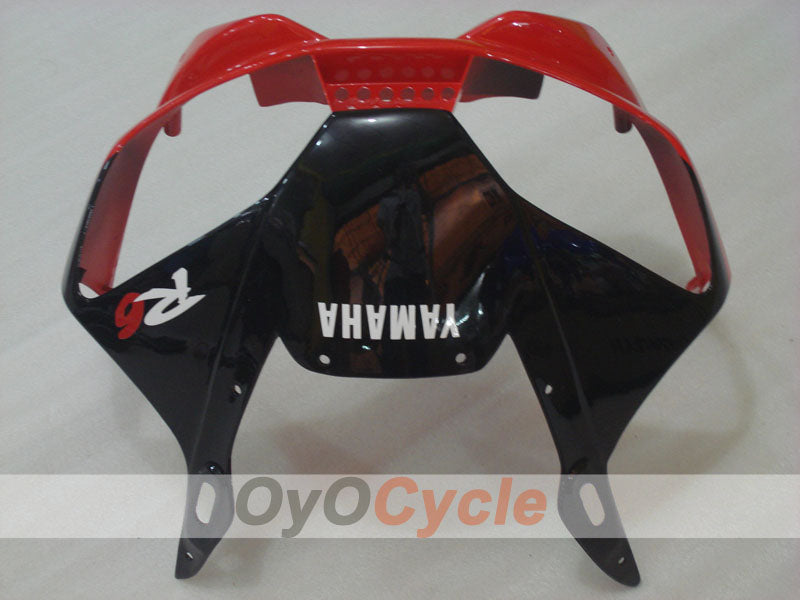 Kit de carénage injecté pour YZF-R6 98-02 - Rouge, blanc, noir - Style d'usine #OYO87905997